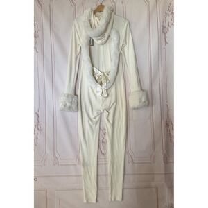 Skims Cloud Hooded Jumpsuit In Ecru Size M NWT $158 Please Read